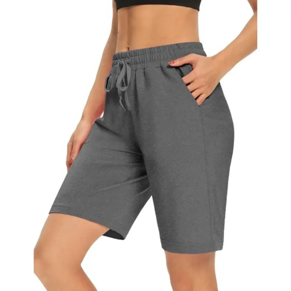 DIBAOLONG *NWT Long Shorts Size XXXL Plus Casual Activewear Summer Vacation Gray